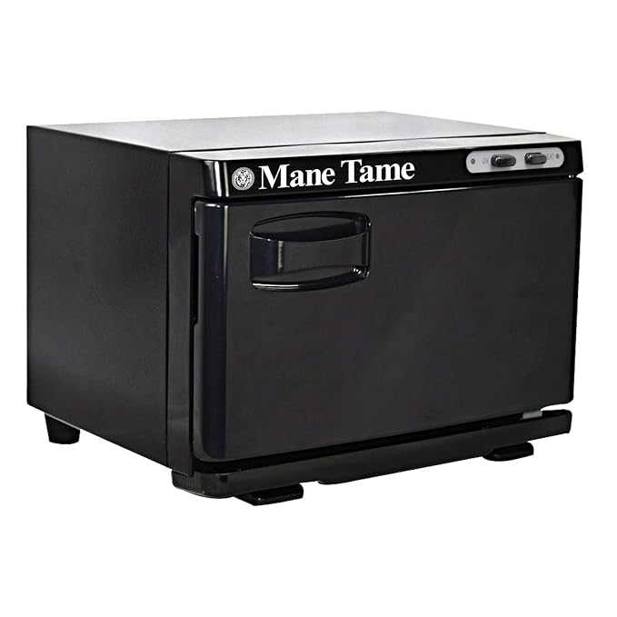 MANE TAME Professional Barber Medium Towel Warmer With UV - Pre-Hot Towel Facial Shave Cabinet comfortably fits (11) 15" x 28" Towels