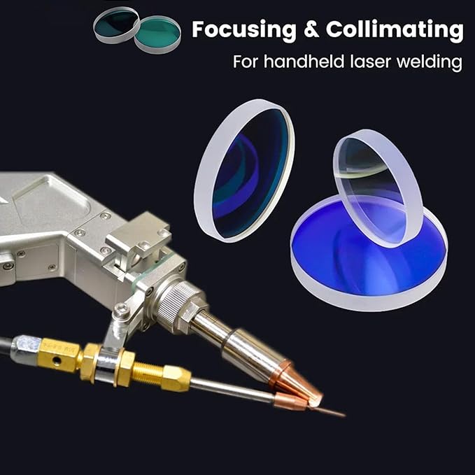Laser Welding Lens Dia.20mm Focusing Lens,SUP21/23/28T,F400mm CT4.5,Cleaning Machine D20F400 Focus Lenses for Hand-held Welding Head (D20*4.5-F400)