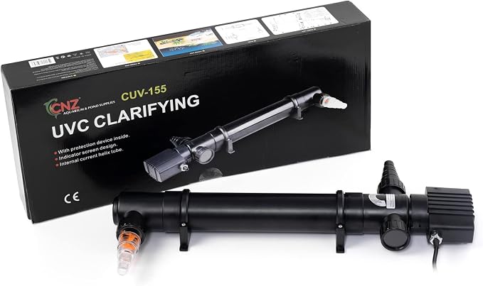 CNZ CUV-155 Clarifier for Pond and Aquarium, 55-watt