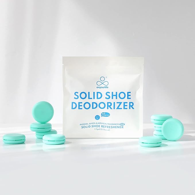 OnYourLife Natural Shoe Deodorizer Balls - Natural Odor Eliminating Shoe Deodorizers, Long Lasting Freshness, Invigorating Mountain Meadow Fragrance 1 Pack 2 Pieces