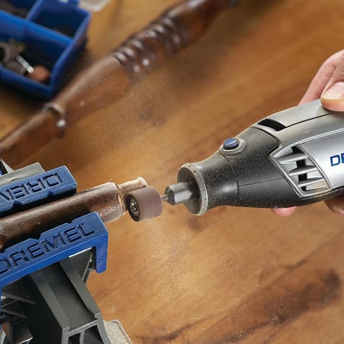 Dremel 160-Piece Rotary Tool Accessory Kit with EZ Lock Technology - 1/8" Shank - Cutting Bits, Polishing Wheel and Compound, Sanding Drums and Sanding Discs (710-08)