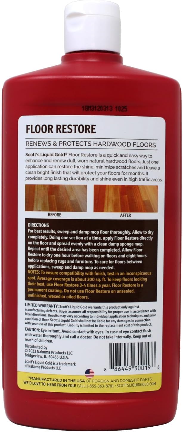 Scott's Liquid Gold Floor Restore, Renews Hardwood Floors - Pack of 2