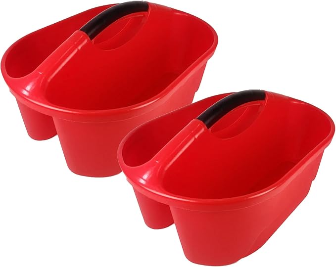 Romanoff Classroom Caddy, Red, Pack of 2