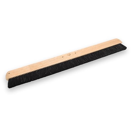 MARSHALLTOWN 48 Inch Wood Backed Concrete Broom, Horsehair Bristles, Made in the USA, 6599