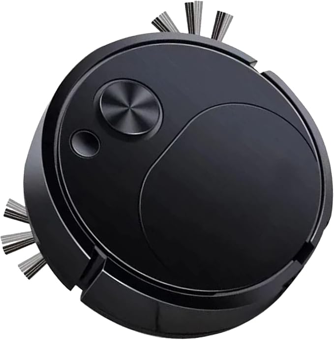 Robot Vacuum Cleaner, Powerful Suction Quiet Robotic Vacuum Cleaner Cleans Hard Floors to Low Pile Carpets Ideal for Pet Hair