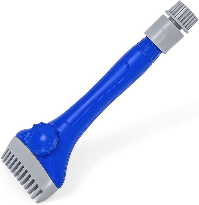 Bestway Flowclear Aqualite Pool Filter Cartridge Cleaning Tool Hose Attachment with Removable Comb Style Head and Water Flow Control Knob