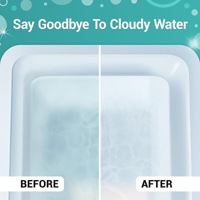 Bio Ouster 3in1 Weekly Cold Plunge Water Treatment - Cleaner, Clarifier, and Softener for Cold Plunge and Ice Bath - Water Stabilizer for Fresh, Crystal Clear Water - Made in USA (32oz)