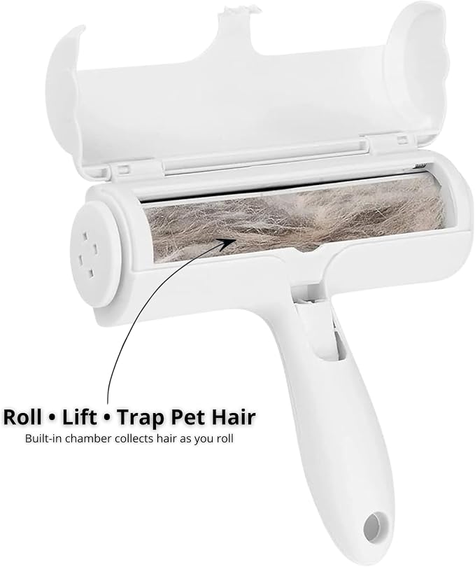 Velmora Reusable Pet Hair Remover Roller – Self-Cleaning Dog & Cat Hair Remover for Furniture, Couch, Carpet & Bedding – Eco-Friendly Lint Roller, No Adhesive or Batteries Needed