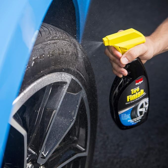 Stoner Car Care 92044 More Shine Tire Finish – Tire Shine Spray Restores Deep Matte Black Finish with Long-Lasting Rain-Resistant Protection, Dry-to-Touch – 22 fl oz