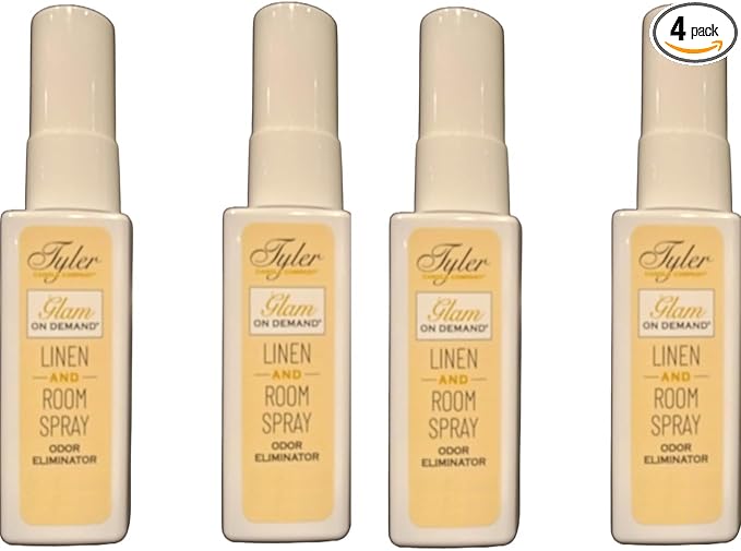 Tyler Candle Company - Spray On Demand - Diva fragrance - 34g / 1.2oz (Pack of 4), Clear