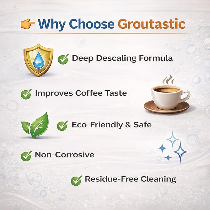 Coffee Machine Cleaner Tablets – Espresso & Coffee Maker Cleaning Tablets, Descaler & Residue Remover, Compatible with Keurig, Espresso Machines & Drip Coffee Makers (30 Count)