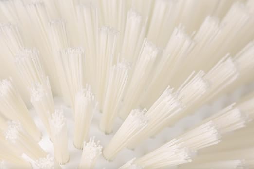 SPARTA Tank and Kettle Scrub Brush Heavy-Duty Tile Brush, Color-Coded and Handle Compatible (Sold Separately) for Optimal Access In Spacious Containers, Plastic, 5.5 X 9.5 Inches, White