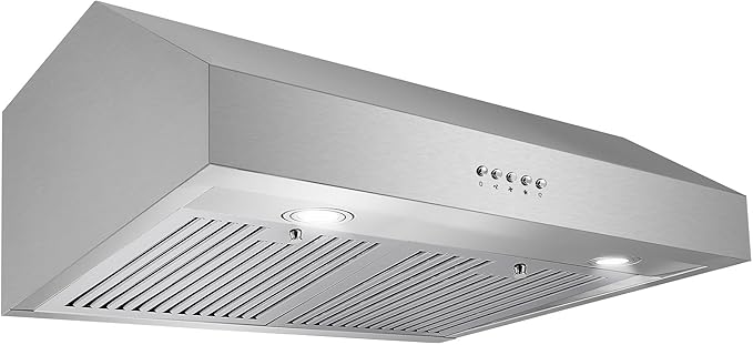 COSMO UC30 29.5 in. Ducted Under Cabinet Range Hood, Kitchen Over Stove Vent, 3-Speed Fan, Permanent Filters, LED Lights in Stainless Steel, 30 inch