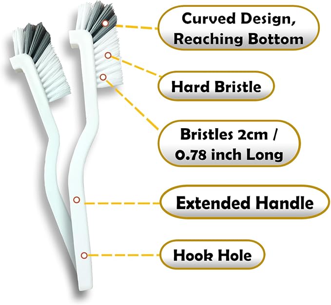 Toilet Cleaning Brush Set & Crevice Cleaning Brush Set