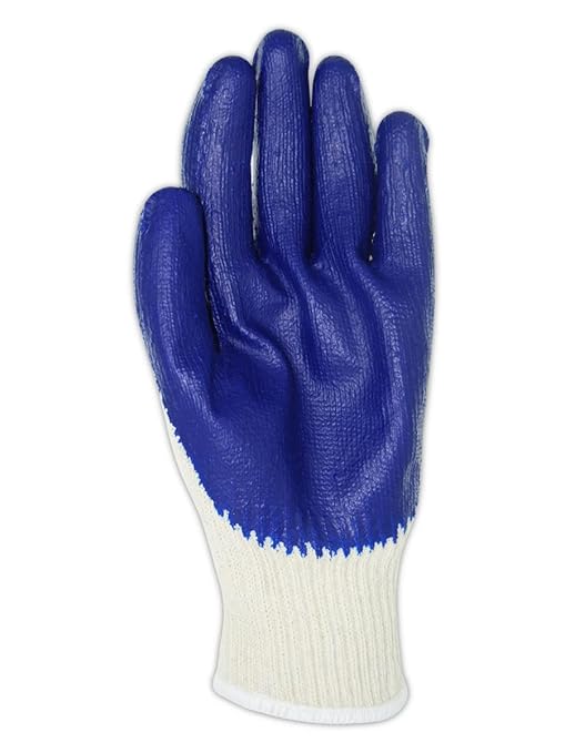 MAGID PFH21 Cotton / Polyester Blend Knit Gloves with Latex Coating, Large (144 Pair), PFH21L-12
