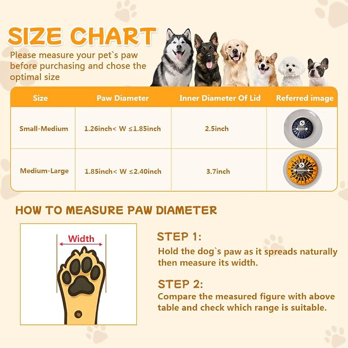 Mechanical Dog Paw Cleaner-Manual Spinning-Cup Washer (Small-Medium)
