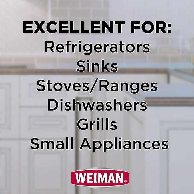 Weiman Stainless Steel Cleaner & Polish, 12 Fl Oz (Pack of 6)