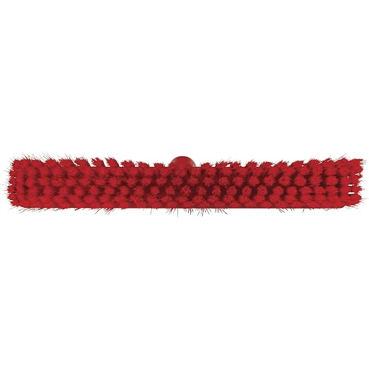 Vikan 16 in Sweep Face Broom Head, Medium, Synthetic, Red 31794-1 Each