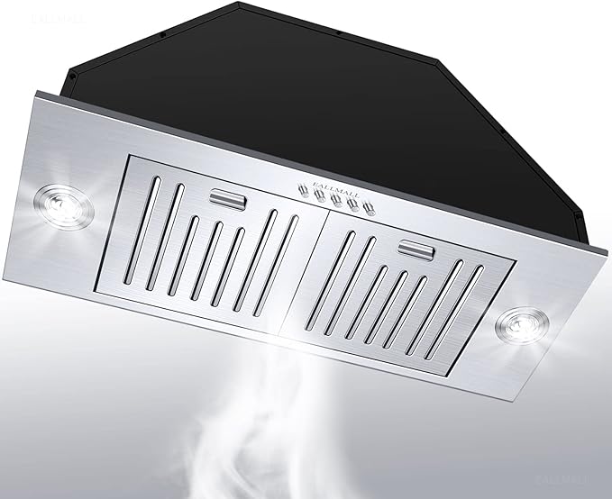 Range Hood Insert 30 Inch, 800 CFM, Ultra-Quiet, 3-Speed Vent Hood, Ducted/Ductless, Stainless Steel Built-In Range Hood, EL11-30