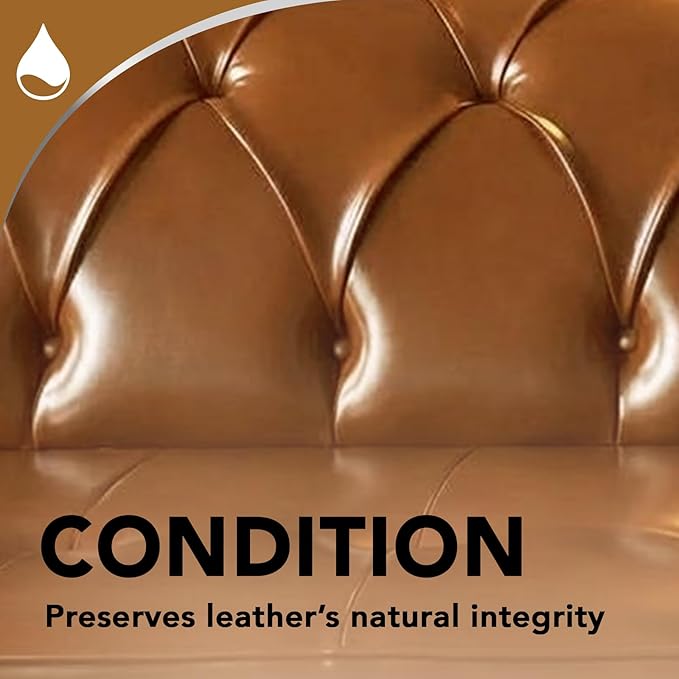 Weiman Leather Cleaner & Conditioner - Cleans, Restores & Protects Leather, UV Protection Prevent Cracking & Fading, For Car Seats, Sofas, Shoes, Bags & All Finished Leather Surfaces, 1 Pack, 12 Fl Oz