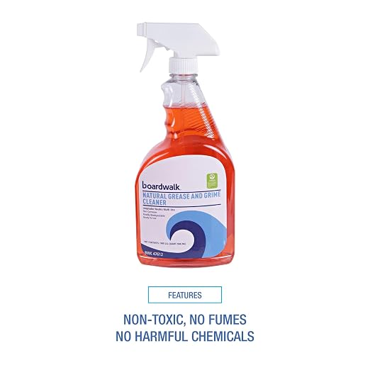 Boardwalk 37612 Boardwalk Green Grease and Grime Cleaner, 32 oz Spray Bottle (Case of 12)