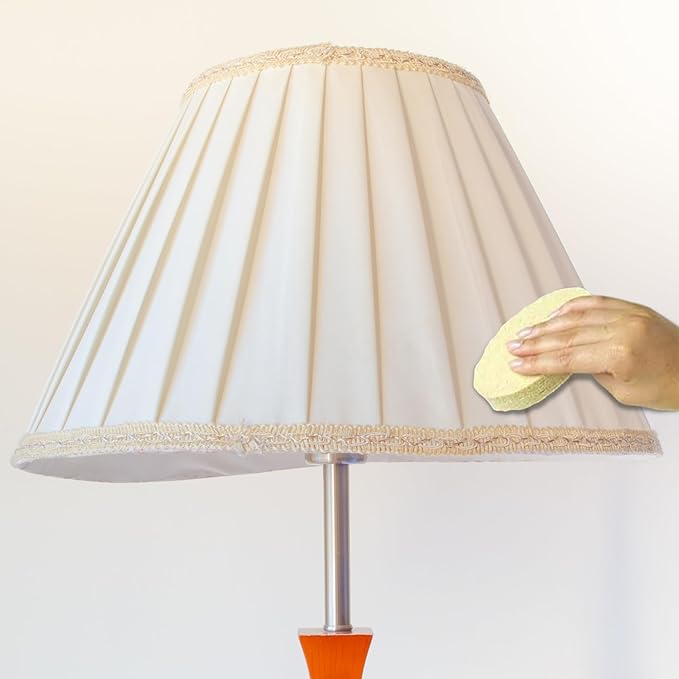 Sparkle Plenty Lampshade Cleaner - Dry Magic Dust Sponge for Lamp Shade - Dry Dusting Sponge Scrub for Fabric & Window Blinds - Effortless Duster Upholstery Cleaner for Furniture & Surfaces (2 Pack)