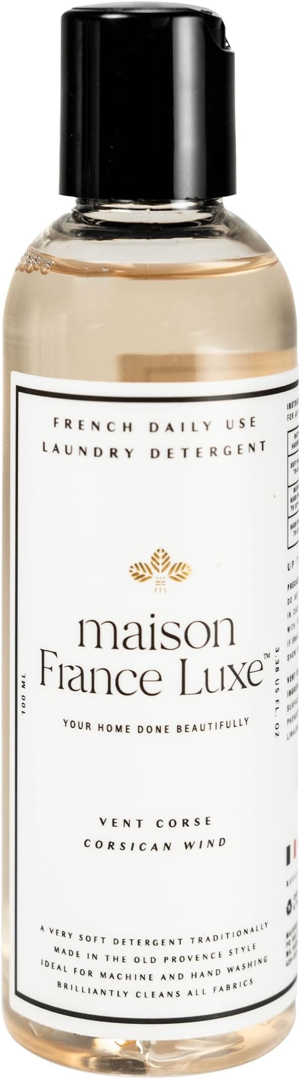 Laundry Detergent Sample, Plant based French Soap, 100ml, Corsican Wind Travel SIze