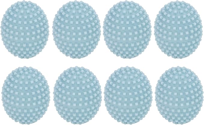 8pcs Washer Dryer Balls Laundry Washing Ball Reusable Prevent Tangling Stain Removal PVC Softener Ball for Washing Machine