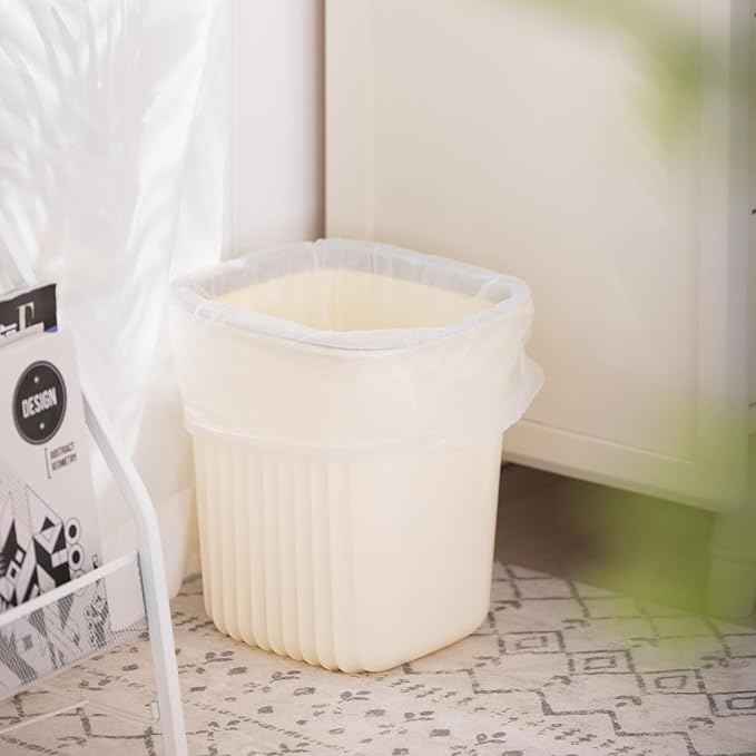 Jaoul 4 Gallon Trash Bags, Small Garbage Bags 200 Counts, Unscented Strong Bathroom Garbage Bags, Small Trash Bags 4 Gallon for Office Restroom Car, White, 200 Counts