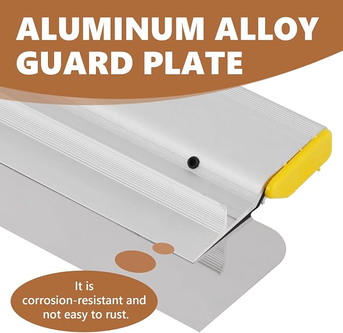 Notched Squeegee for Epoxy, Self Leveling Floor Squeegees Cement Painting Coating Tool w/ 3 Racks (18")