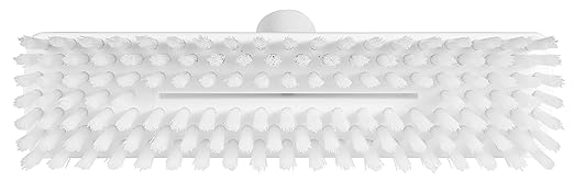 Vikan 70415 Deck Scrub,Waterfed,Stiff,11",PP/PBT,White