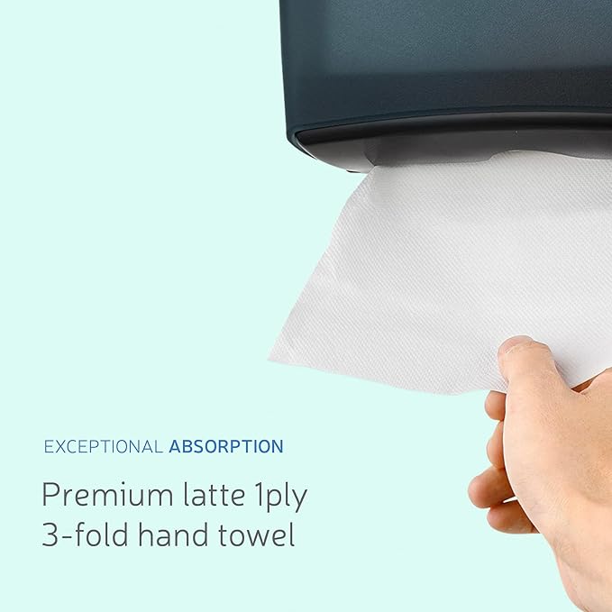 EZ-Pull Premium 1ply MULTIFOLD Paper Towels, FSC certified Recycled/White, 250 Sheets x 12 pk, P1F3L-EZ