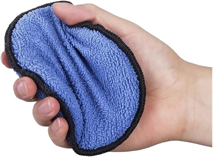 Compatible for Resilience Microfiber Car Wax Applicator Pads 18-Pack with Finger Pocket, Lint-Free