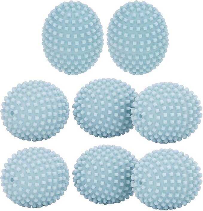 8pcs Washer Dryer Balls Laundry Washing Ball Reusable Prevent Tangling Stain Removal PVC Softener Ball for Washing Machine