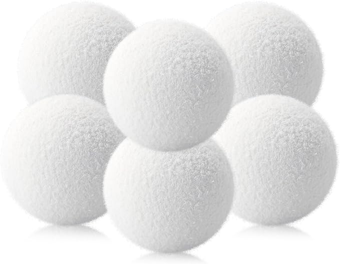 Hot Tub and Pool Scum Balls, Reusable Spa Scum Absorber, 3-Inch Floating Oil Remover, Washable & Durable Cleaner, Spa Sponge Balls, Helps Extend Filter Life (Pack of 6)