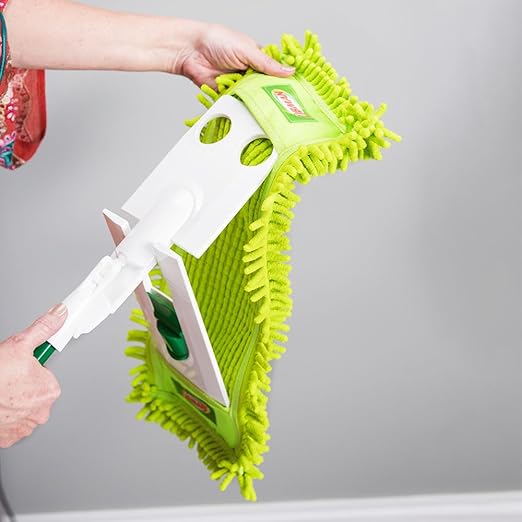 Libman Commercial 196 Microfiber Dust Mop Refill, Microfiber, 6.5" x 18.5", Yellow (Pack of 6)