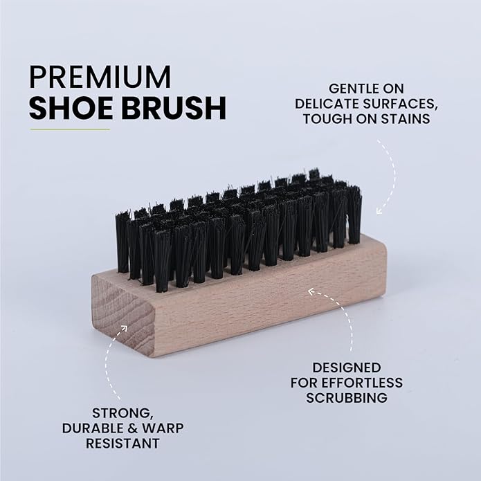 Quick Fastfoam Sneaker Shoe Cleaning Kit 150ml Shoe Cleaner Foam, Medium Bristle Shoe Brush & Microfiber Cloth | White - Sports Shoes Cleaning Kit | All-Purpose Cleaner | Shoe Stain Removal
