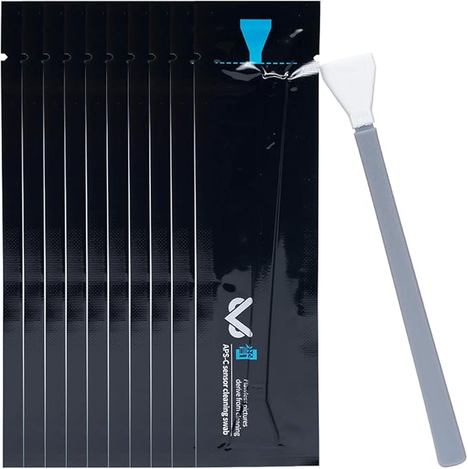 VSGO VS-S02-E APS-C Digital Camera Sensor Cleaning Kit Clean Swab × 10 with Sensor Cleaner Solution + VSGO Optical Cleaning Kit Travel Edition