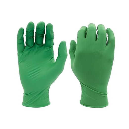 SHOWA 6110PF Sustainable EBT Latex-Free, Powder-Free, Nitrile Disposable Single Use Safety Gloves, 4 Mil, 9.5" Length, X-Large (1 Box/100 Gloves)