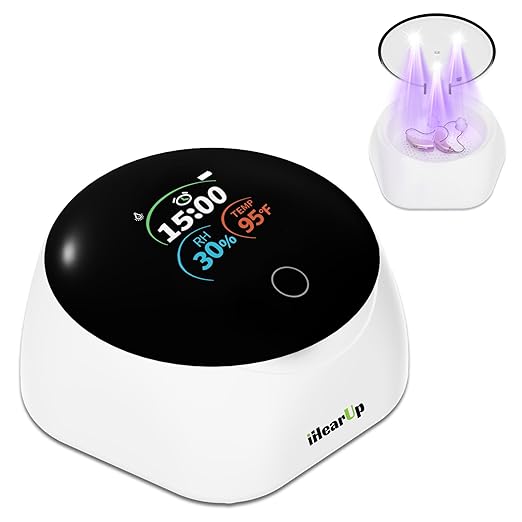 Hearing Aid Dryer Dehumidifier, 15 min. Removes Sweat & Moisture, Rechargeable, Electric Dry Box for Hearing Aids, Earbuds, Ear Amplifiers T80