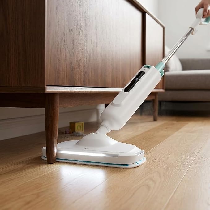 Steam Mop for Hardwood Floors, Tile, Grout, Laminate, and Vinyl - Multi-Functional Steam Cleaner with Reusable Washable Pads and Handheld Attachments