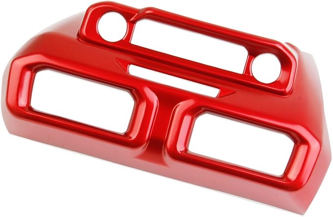 Center Console Air Vent Cover Trim Kit Accessories for 2024-2025 Ford Mustang (deep red)