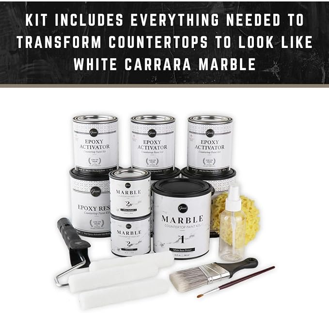 Giani Marble Easy Epoxy Countertop Paint Kit (Carrara White)