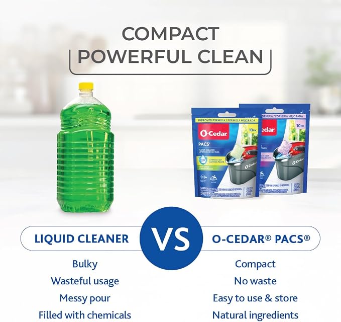 O-Cedar 2 Deep Clean Refills + 1 Citrus and 1 Lavender Pacs (Variety Pack)