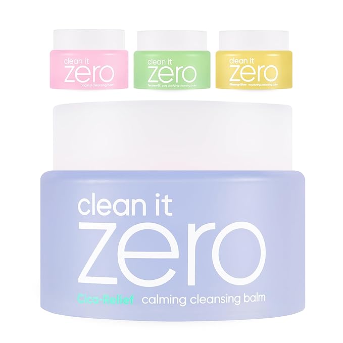BANILA CO Clean it Zero Calming Cleansing Balm | Korean Makeup Remover for Sensitive Skin | Vegan | Made with Centella Asiatica & Madecassoside (100ml / 3.38 fl. oz + Gift)
