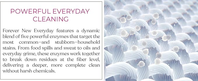 Everyday Liquid Laundry Detergent | Fragrance Free | Hypoallergenic | Enzymed-Based | Odor Control | 42 fl oz