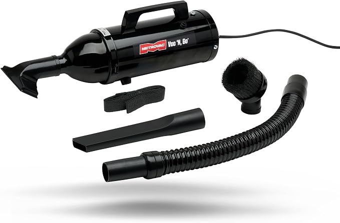 MetroVac VM6B500 VAC N GO Hi Performance Hand Vac - Powerful Home & Automotive Vacuum & Air Duster - Portable Office & Car Cleaning Supplies