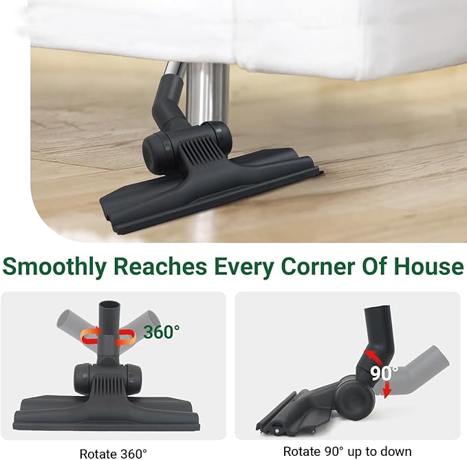 EZ SPARES Ultra-Thin 2cm Vacuum Brush Head – 1.25 Inch (32mm) Universal Replacement for Cleaning Under Bed & Furniture, Compatible with Hoover, Bissell, Eureka, Royal, Dirt Devil, Rainbow