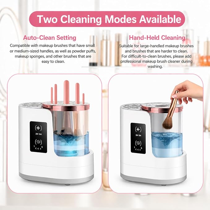 3 IN 1 Electric Makeup Brush Cleaner & Dryer Machine with Automatic Cleaning and Drying Functions, Portable USB Design with Smart Touch Controls for Makeup Brushes, Perfect Gift for Makeup Lovers