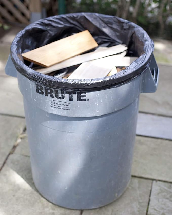 Heavy Duty 33 Gallon Trash Bags (Huge 100 Ct. /w Flap Ties) - 2 MIL equiv. Thick Gauge Large Black Plastic Garbage Liners for Kitchen,Yard,Brute/Rubbermaid(1 Pallet of 100 Cases, 10000 Bags Total)